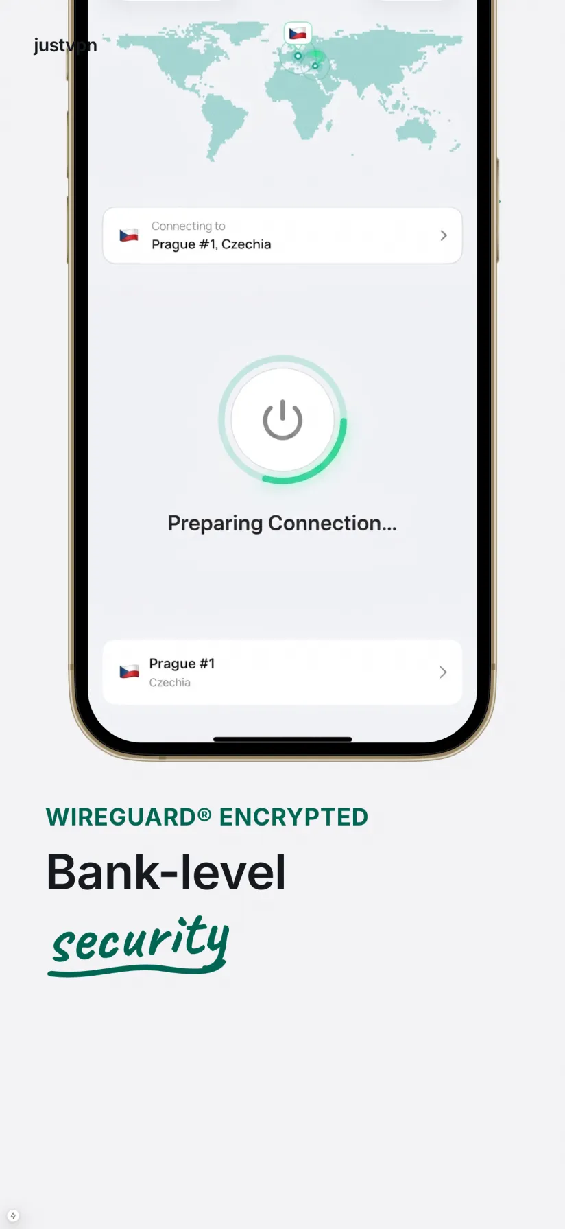 JustVPN Connected State